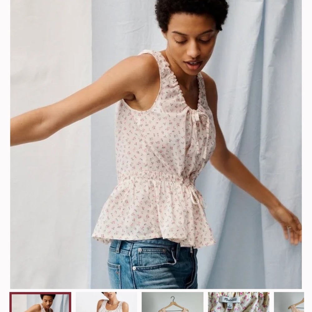 Madewell Floral top